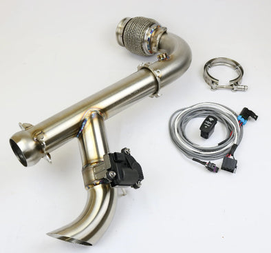 Can Am X3 "SHOCKER" Electric Side Dump Race Bypass Exhaust Pipe