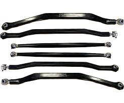 X3 HIGH CLEARANCE BILLET RADIUS ROD SET (6) 72" black